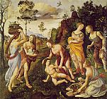 Cosimo Paintings - The Finding of Vulcan on Lemnos by Piero di Cosimo